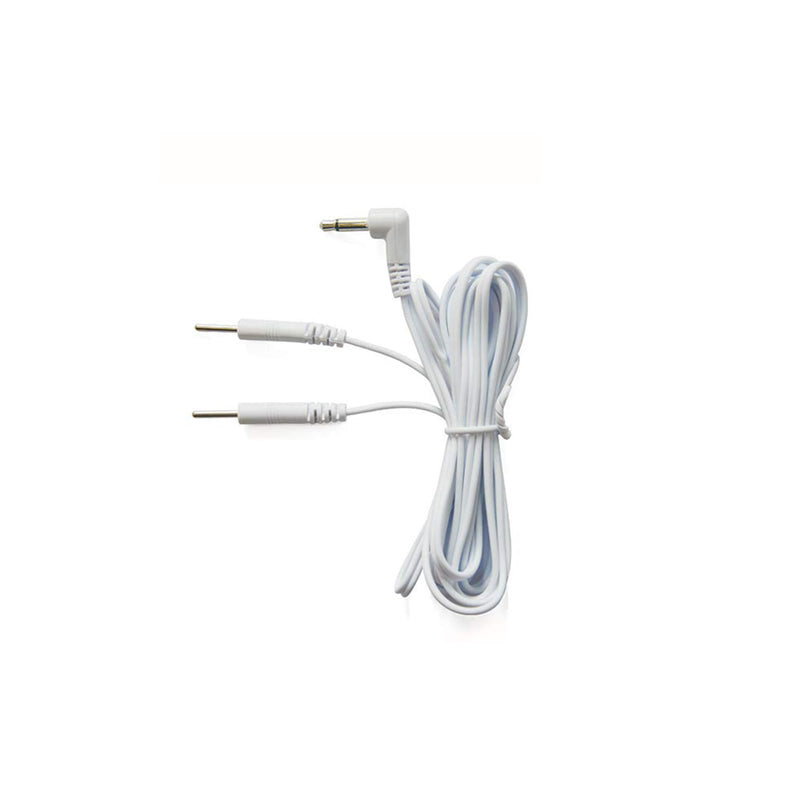 Dual Channel TENS Leads with 2mm Pin Plugs, 3.5mm Jack Plug, TENS Electrode Cable, TENS Device Replacement Cable (Pack of 1)
