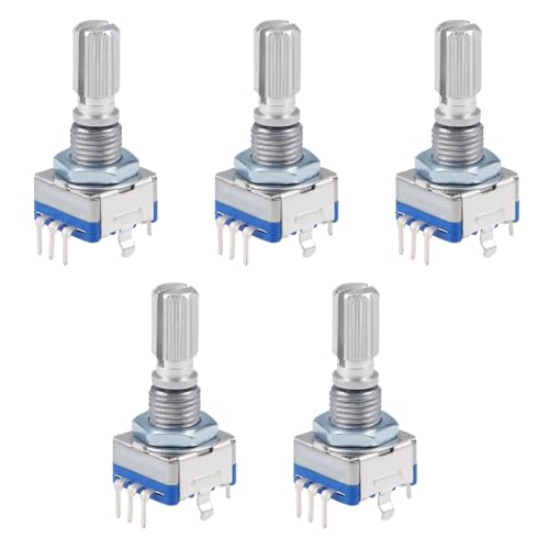 Rotary Encoder, Rotary Angle Encoder, 360 Degree Rotary Encoder, EC11 Digital Potentiometer, Rotary Encoder, Rotary Encoder Module, Rotary Encoder Module, Rotary Encoder Module 360 Degree, Pack of 5 5PC