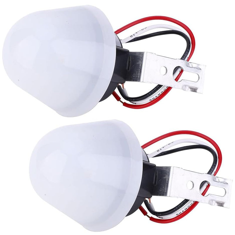[Australia - AusPower] - Greluma 2pcs DC 12V 10A Photo Switch Photocell Sensor Switch Automatic On/Off Adjustable Street Light Sensor Switch Photo Control Sensor Switch 