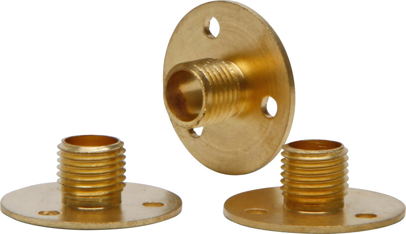 Kopp 344801082 Holder for Metal Lamp Holder, E14 and E27, Pack of 3 in Bag, Colour: Brass,