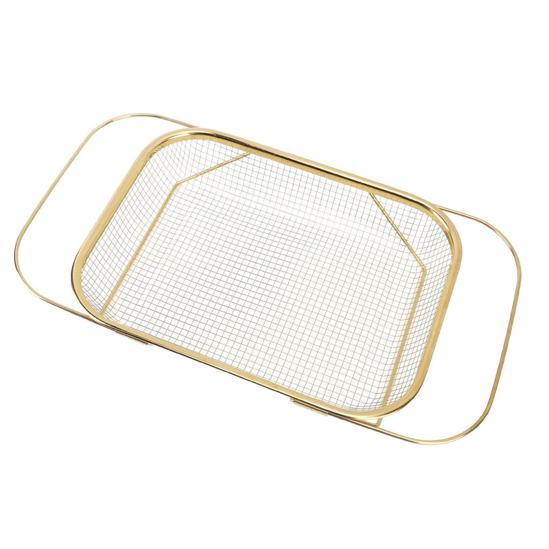 [Australia - AusPower] - Over the Sink Strainer, Stainless Steel, Multifunctional, Space Saving, Over the Sink, Strainer Basket for Home (Gold) Gold 