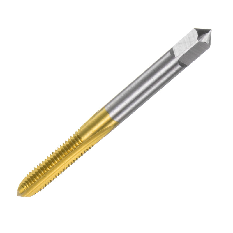 [Australia - AusPower] - QUARKZMAN Metric Tap M6 x 1 H2 100mm Extra Long Titanium Coated High Speed Steel 6542 Straight Groove Thread Cutting Machine Thread Cutting Repair Tool M6 x 1 x 100mm 