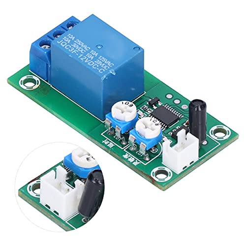 Vibration Module Vibration Sensor Module DC 12V Sensitivity Time Delay Switch DIY High Sensitive Alarm Vibration Sensors for Electronic Components