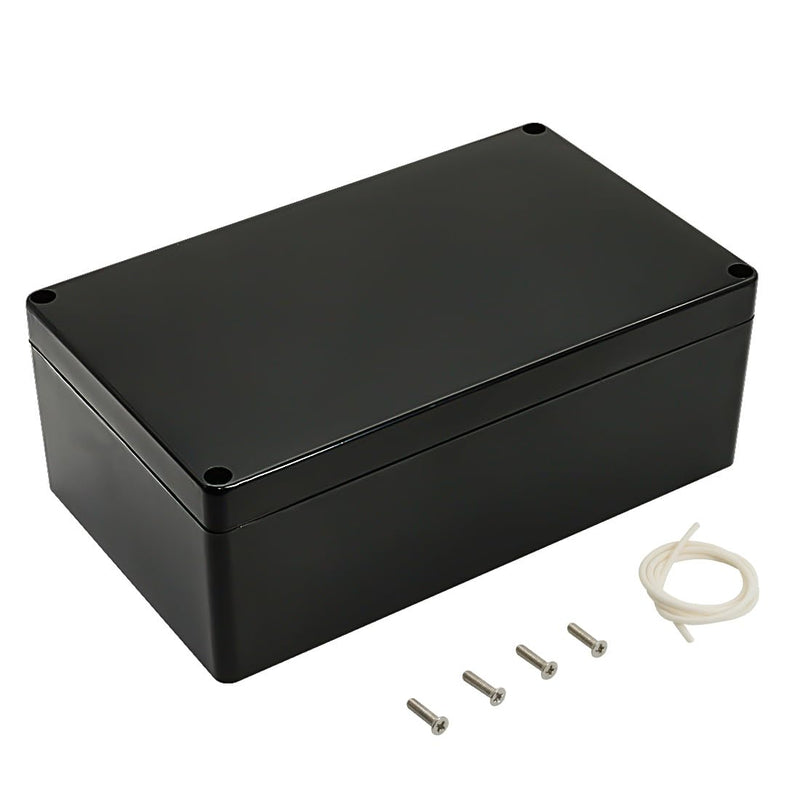 LeMotech Project Box ABS Plastic IP65 Waterproof Dustproof Electrical Junction Box Outer Housing for Electronics Black 7.87 x 4.72 x 2.95 inches (200 x 120 x 75 mm) 200x120x75mm(1 Stück)