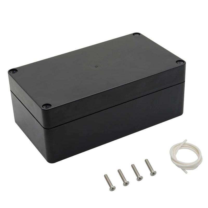 [Australia - AusPower] - LeMotech Project Box ABS Plastic Distribution Box IP65 Waterproof Electrical Boxes Universal Housing Black Outer Size 158 x 90 x 60 mm (Pack of 1) 158x90x60mm(1 Stück) 
