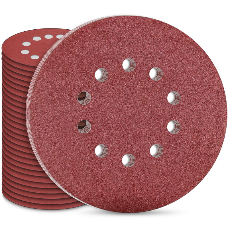 [Australia - AusPower] - STEBRUAM Sandpaper 225 mm Velcro, Pack of 30 225 mm Sanding Discs for Drywall Sanders Sanding Giraffe Long Neck Sanders Sanding Giraffe Grit 5X P60/80/120/180/240/400 10 Hole Grit mix 10 holes 