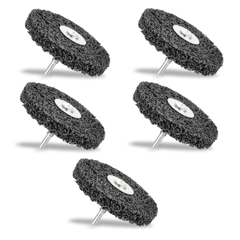 [Australia - AusPower] - CTDMJ CSD Disc, 100 mm, Pack of 5, CBS Sanding Disc, CBS Cleaning Disc, Coarse Cleaning Disc, Sanding Discs for Angle Grinders, Rust Welds, Oxidation Cleaning and Removing (Black) 