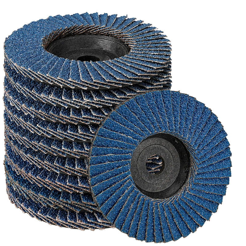 [Australia - AusPower] - SIFANG Serrated Disc 76 Metal Grain 60 Flex Sanding Discs, Pack of 10 Mini Flex Discs 76 mm Angle Grinder Accessories for Metal Wood Steel Quick and Precise Cutting 