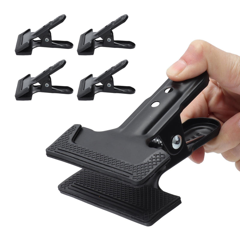[Australia - AusPower] - Spring Clamps A Type Black Plastic Hard Grip Clips Wide Mouth Spring Clamps Set for Photo Studio Backdrops Woodworking DIY Projects 