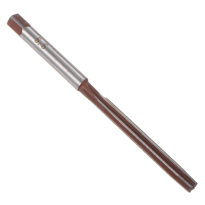 [Australia - AusPower] - QUARKZMAN Hand Reamer 5.5mm Alloy Tool Steel H8 6 Straight Flutes Hand Cutter Metric Reamer Drill Bit for Metal 