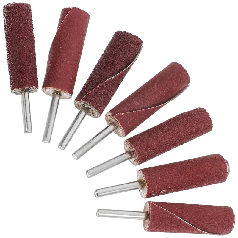 [Australia - AusPower] - iplusmile Handheld Rubber Sanding Drum, 7 Pieces Sanding Drums, Sanding Attachments, Sanding Sleeves, Sanding Rods Accessories 