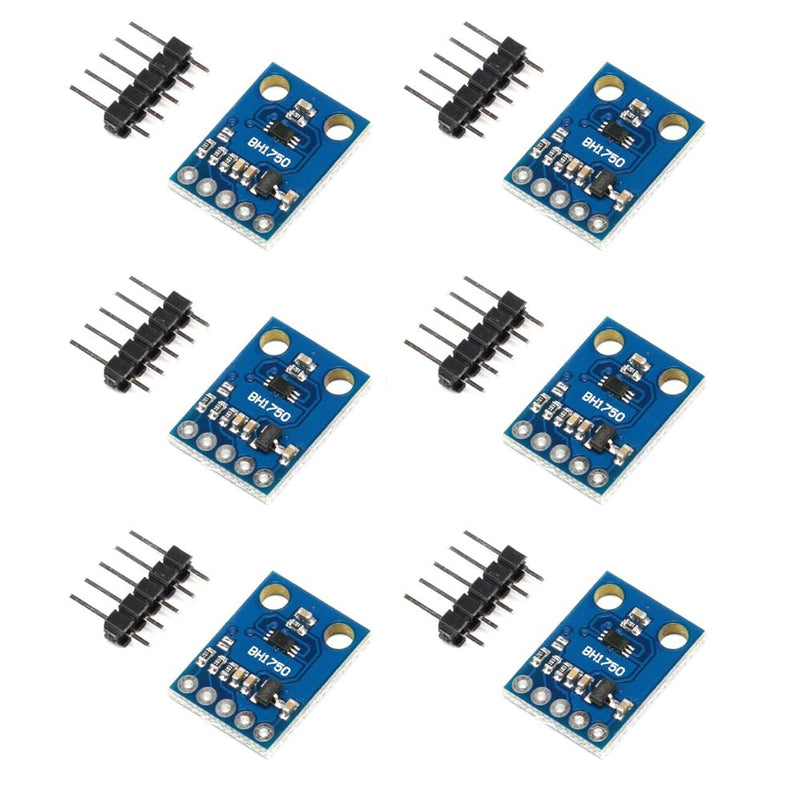 6 Pieces GY-302 BH1750 BH1750FVI Digital Light Intensity Light Brightness Sensor Light Intensity Lighting Module 3V-5V Power for AVR Arduino