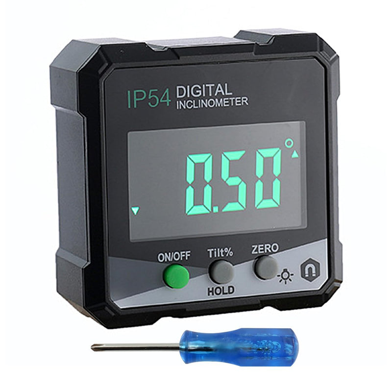 [Australia - AusPower] - POFET Digital Protractor, Digital Spirit Level with Magnetic Base, Waterproof IP54 Inclinometer for Carpenter's Home 