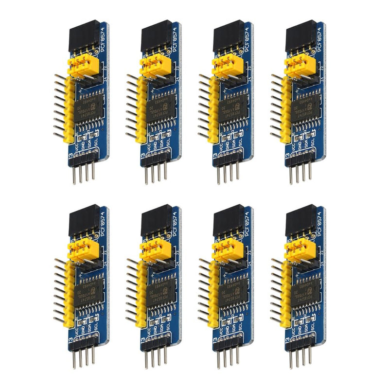 [Australia - AusPower] - 8pcs PCF8574 IO Expander Board I/O Expander I2C Bus Evaluation Development Module PCF8574 Module is Suitable for Arduino 
