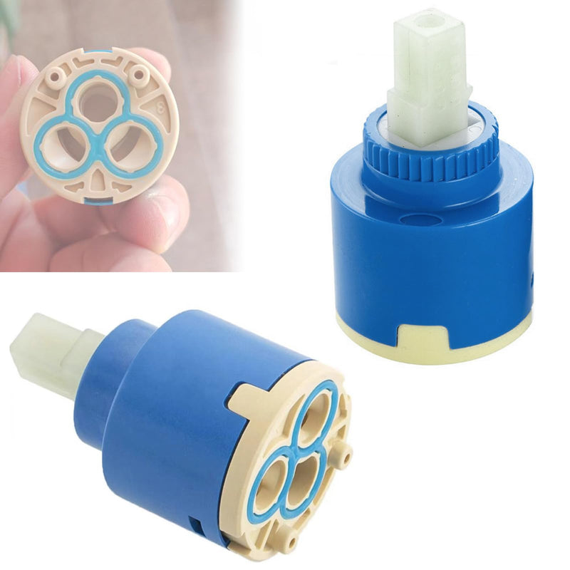 [Australia - AusPower] - 2 Tap Cartridge, Ceramic Cartridge 35 mm, Cartridge 35 mm for Blanco, Mellbree, Ceramic Tap Cartridge for Kitchen Taps, Tap Cartridge, Replacement Cartridge Single Lever Mixer Tap 
