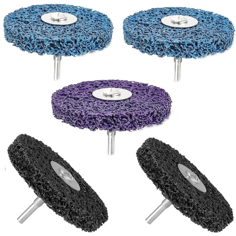 [Australia - AusPower] - DMJJSD® CSD Disc 100 mm, Pack of 5 CBS Cleaning Disc, Coarse Cleaning Disc, CBS Grinding Disc, Sanding Discs for Angle Grinders of Paint, Rust Welds, Oxidation Cleaning & Removal 