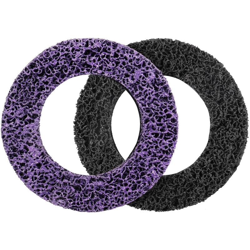 [Australia - AusPower] - Shineboc Pack of 2 Coarse Cleaning Discs Diameter 150 mm CSD Disc Nylon Fabric Disc Purple for Surface Processing, Metal, Wheel Hub Cleaner ZJG-150-2pcs 