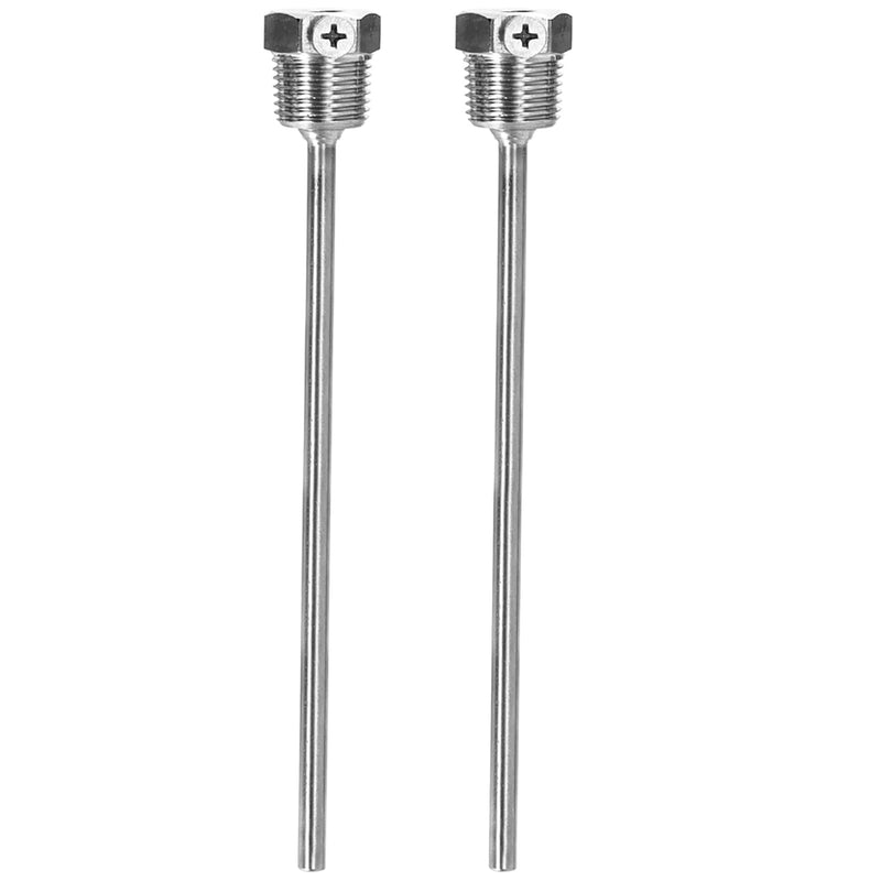 [Australia - AusPower] - 2 pieces 300 mm immersion sleeve, stainless steel immersion sleeves with locking screw, G 1/2 inch thread for temperature sensor, protective tube for temperature sensor, immersion protection tubes for 300mm 