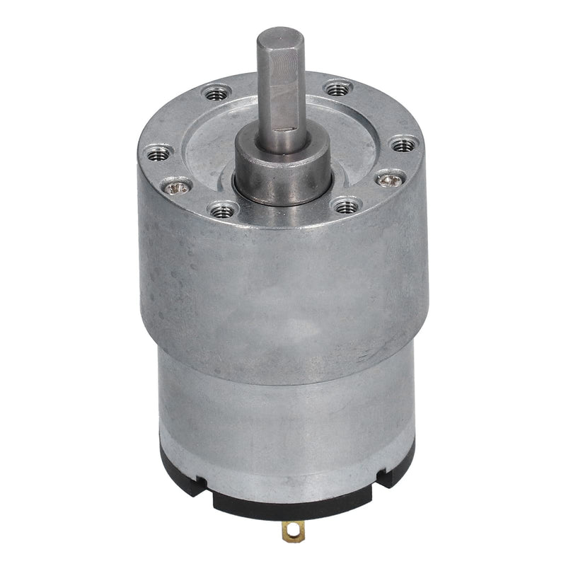 Gear Motor, DC 12V Gear Motor CW CCW Speed Reduction Copper Wire Motor with 6 mm D-Shaft JGB37-520, Gear Motor, Electric Fan Motors (320RPM) 320RPM