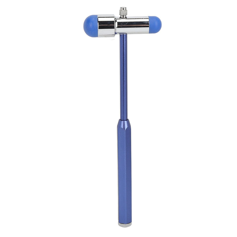 Fyearfly Neurological Reflex Hammer, Tromner Reflex Hammer Made of Aluminum Alloy, Neurological Reflex Diagnostic Hammer with Humanized Handle for Reflex Tests (Blue)