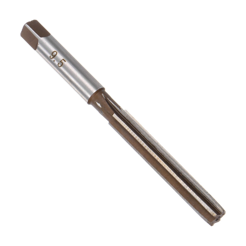 [Australia - AusPower] - QUARKZMAN Hand Reamer 9.5mm Alloy Tool Steel H8 6 Straight Flute Hand Router Bit Metric Reamer Drill Bit for Metal 