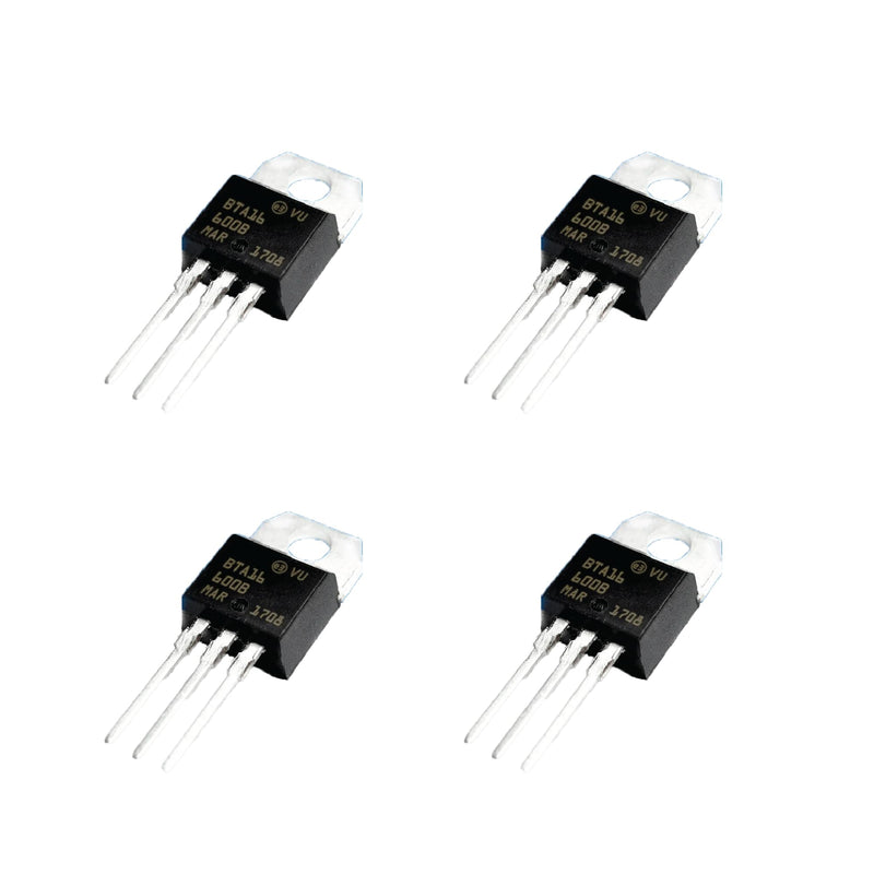 TRIAC BTA16 BTA16-600B 600V 16A Pack of 4