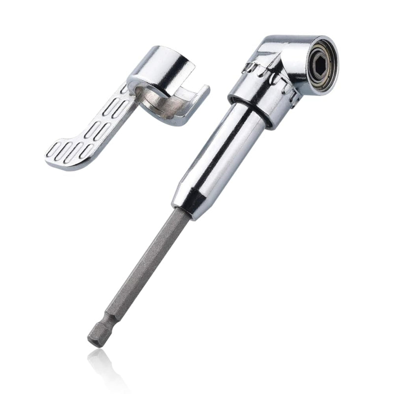 [Australia - AusPower] - Right Angle 105 Degree Electric Screwdriver Drill Socket Adapter Driver Socket Bend with 1/4 Inch Hex Shank 