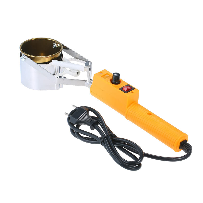 Portable Titanium Alloy Tin Stove Temperature Adjustable Tin Soldering Pot High Performance Tin Melting Oven Small Tin Submersible Oven for Household and Electricians SWDT98-C 380W