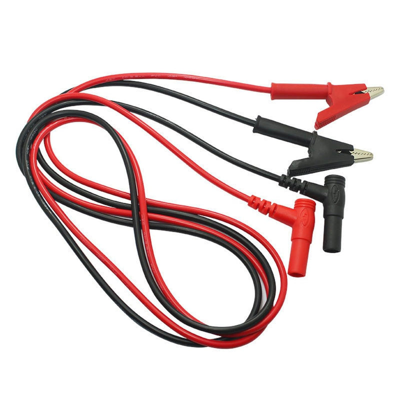 [Australia - AusPower] - JZK 2 Pack 1M 1000V 10A Alligator Clips Electrical Test Leads Multimeter Test Leads 4mm Banana Plug to Alligator Clip Cable Black and Red 