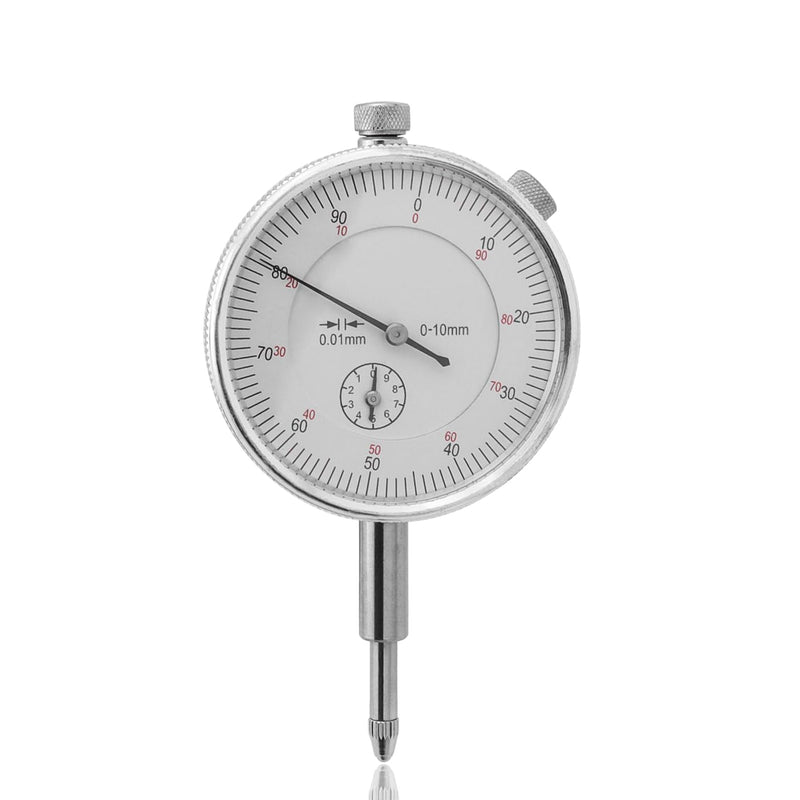 [Australia - AusPower] - Mesee Precision Dial Indicator, Mechanical Dial Indicator, Dial Gauge 0-10 mm, High Precision Dial Indicator, Industrial Dial Indicators, Micrometer Dial Gauge Probe Display, Dial Accuracy 0.01 mm 