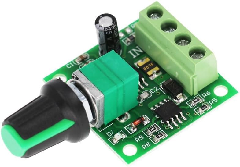 [Australia - AusPower] - RR-PWM Low Voltage DC 1.8V 3V 5V 6V 12V 2A Motor Speed Controller, 1803BK 1803B Adjustable Driver Switch 