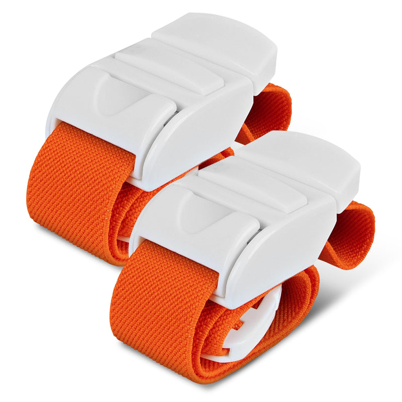 Pulox Tourniquet Vein Stain Set of 2 with Buckle Orange | Professional dust pads for blood collection and infusion, quick to put on and comfortable to use