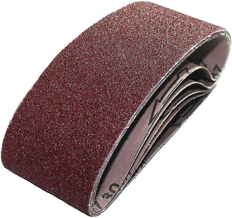 [Australia - AusPower] - Goodway Fabric Sanding Belts for Belt Sander - 75 x 533 mm 80 Grit Pack of 10 - High Quality Sanding Belts for Precise Sanding of Wood and Metal 