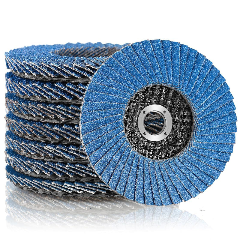 [Australia - AusPower] - Flap Discs, Flap Discs, Sanding Discs, Sanding Mop Disc, 8 Pieces, Diameter 76 mm x 10 mm, Grain 40/60/80/120 Mixing Set, Sanding Disc, Sanding Mop Flap Disk 
