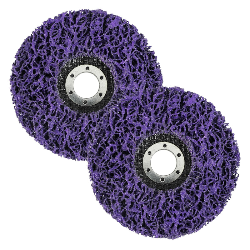 [Australia - AusPower] - Pack of 2 Wheel Hub Grinder, CSD Disc, 125 mm, Biscuit, Sanding Discs for Angle Grinder Discs, Grinding Disc, Angle Grinder, 125 Discs, Purple 