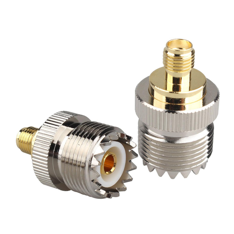[Australia - AusPower] - Futheda SMA Female to UHF PL-259 Female SMA to PL259 Adapter SO239 Male to SMA Male Converter SMA Coaxial Plug Compatible with CB Radio Antenna SO239 Male to SMA Male Pack of 2 