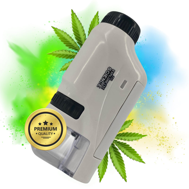 [Australia - AusPower] - TronicXL Grow Pocket Microscope 60x - 120x Magnifying Glass Microscope for Trichome Harvesting Accessories for Growbox Grower Harvest Aid Testing Measuring Device Pests Mushrooms 