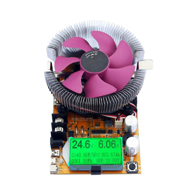 150W 20A Adjustable Constant Current Electronic Load, High Precision Discharge Resistance Capacity Tester with LCM Display 150 W
