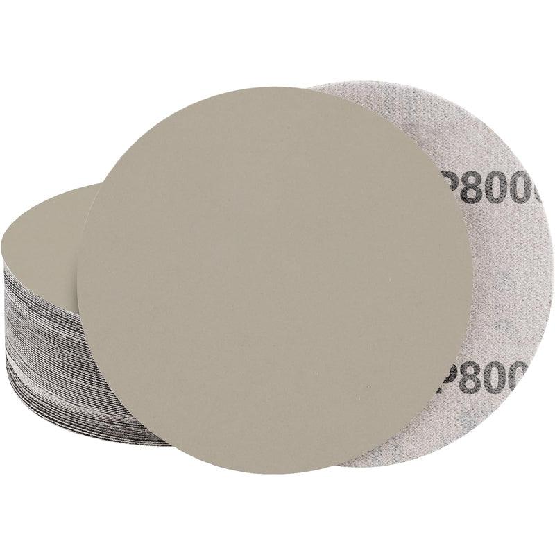 Stebruam Pack of 20 Sandpaper 150 mm Velcro Dry Wet Grit 8000 | sanding discs for car metal 20 pieces 8000 grit