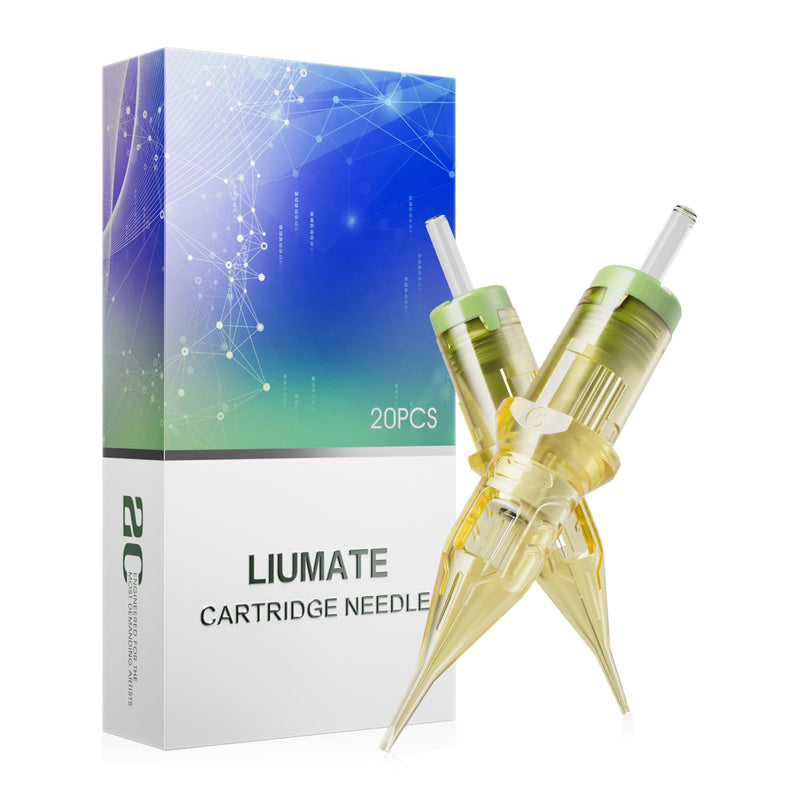 Tattoo Needles Pack of 20 #10 Bugpin 3RL Round Liner Cartridges Needles 1003RL | LIUMATE Tattoo Needles Set Disposable Needles Professional Tattoo Cartridge Needles Microblading for Tattoo Machine Pen