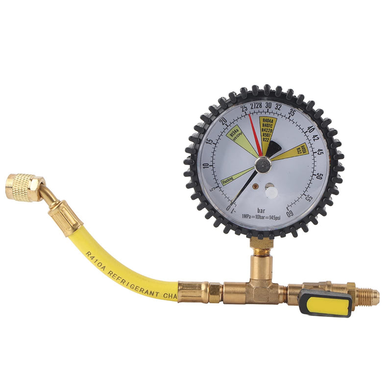 Pressure Gauge SAE 1/4, -1 to 60 Bar | For air conditioners R134a, R22, R407C, R410A, R404A, R507, R422D, R32