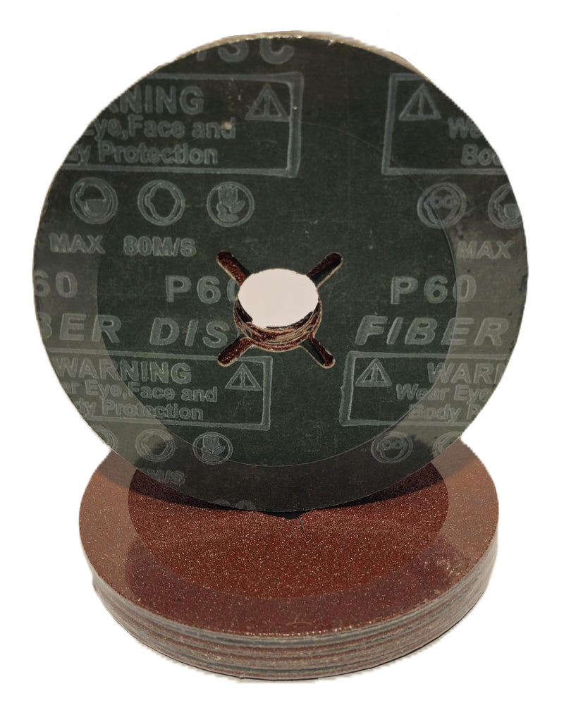 [Australia - AusPower] - Fibre Discs 115 mm Fibre Sanding Disc Sandpaper Pack of 10 Grit 80 