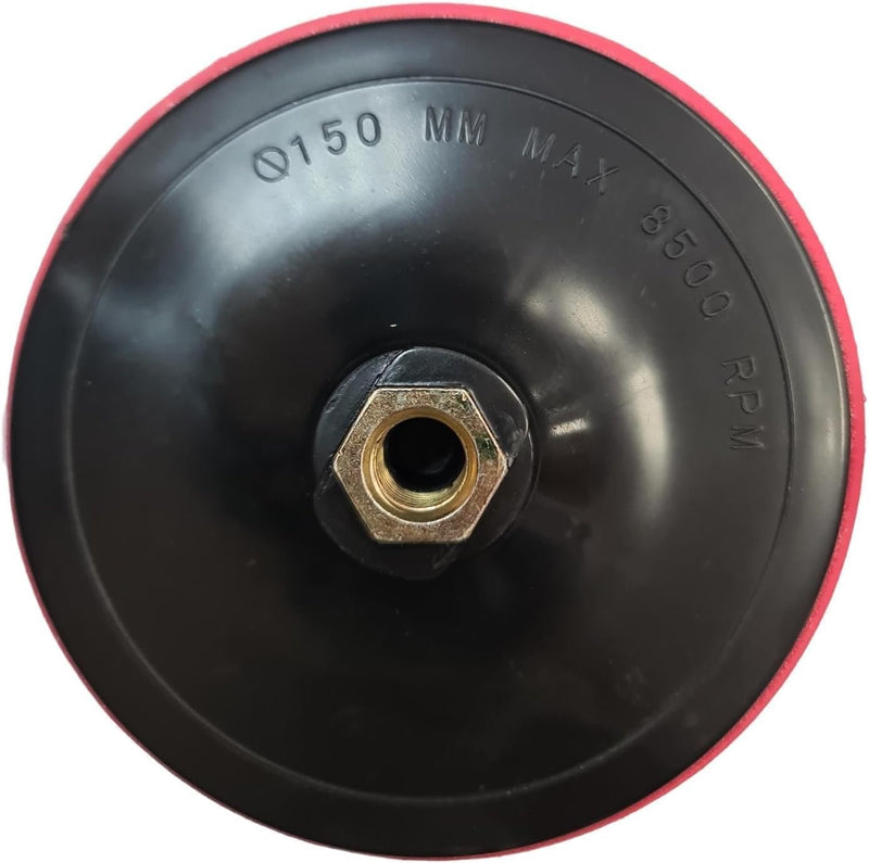 [Australia - AusPower] - Sanding disc for angle grinders with Velcro fastener - 100 mm/115 mm/125 mm/150 mm/180 mm - centre connection 45 mm with support nut 12 mm (100 mm, plastic) 