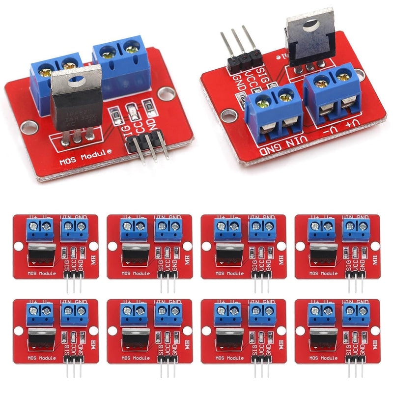 [Australia - AusPower] - GERUI Mosfet Driver Module 0-24 V 3.3 V / 5 V MOSFET Button Mos Tube Field Effect Tube Single Chip PWM Drive Module for Arduino MCU ARM RF-520 Pack of 10 