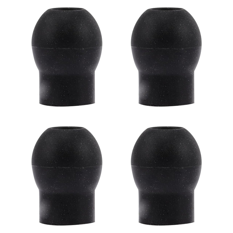 GLEAVI Set of 4 Stethoscope Replacement Earplugs Soft PVC Earplugs for Doctors and Nurses - Medical Accessories for Everyday Clinics (1.5 x 1.2 cm) 1.80X1.50X1.50CM black