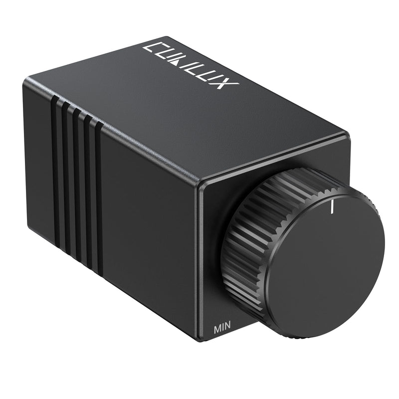 Cubilux High Precision RCA Volume Control, Passive In-Line RCA Bass Control, Desktop Preamp Audio Control for Active Speakers, Active Subwoofers and Studio Monitors