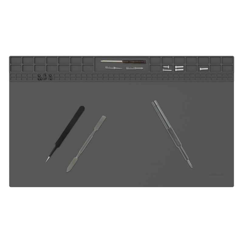 [Australia - AusPower] - 500°C Heat Resistant Soldering Mat Silicone 60 x 35 cm Soldering Mat Antistatic Repair Mat Soldering Pad Large Workbench Mat for BGA and Gun Soldering Iron Electronics Phone iPad Watches 