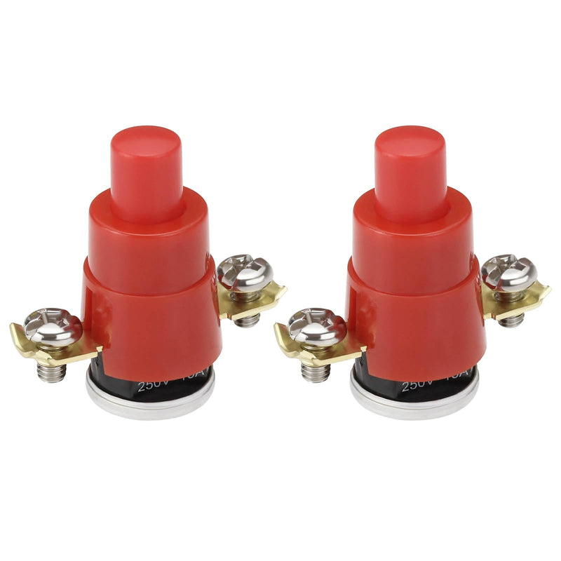 [Australia - AusPower] - The Lord of the Tools Thermal Switch 56°C 250V 16A/10A Self-Resetting Thermal Switch for Cable Reel Drum Cable Replacement Part Wire Trays Mobile Sockets Pack of 2 