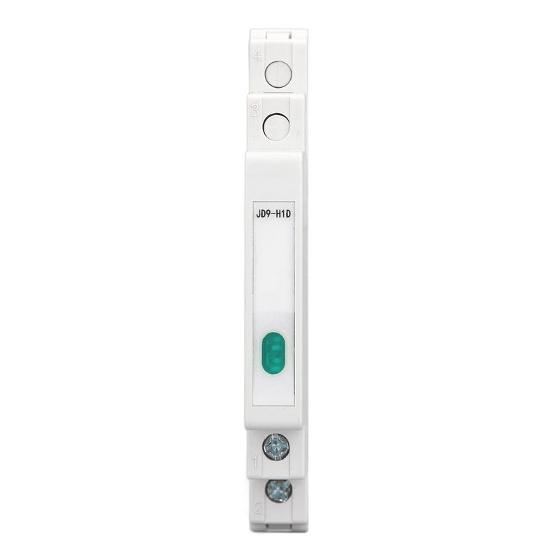 Fafeicy JD9 LED Indicator Light for DIN Rail Mounting, Electrical/Telecom, AC/DC 230 V, Modular Mounting, PC Material, 30,000 Hours Life, Green