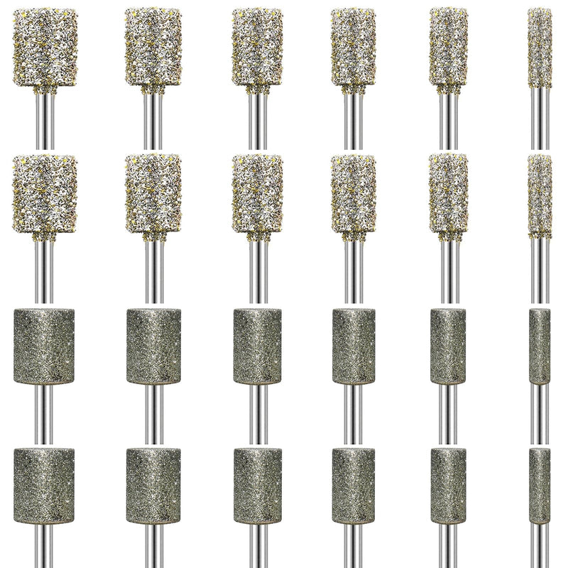 [Australia - AusPower] - Pack of 24 Diamond Burrs Compatible with Dremel, Diamond Grinding Pins, Grit 50 116, Diamond Cutter with 3 mm Shank Fit for Stone Glass Ceramic Carving, Grinding, Polishing, Engraving Körnung 50,Körnung 116 